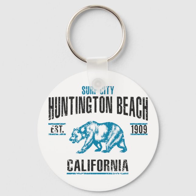 Huntington Beach Keychain (Front)