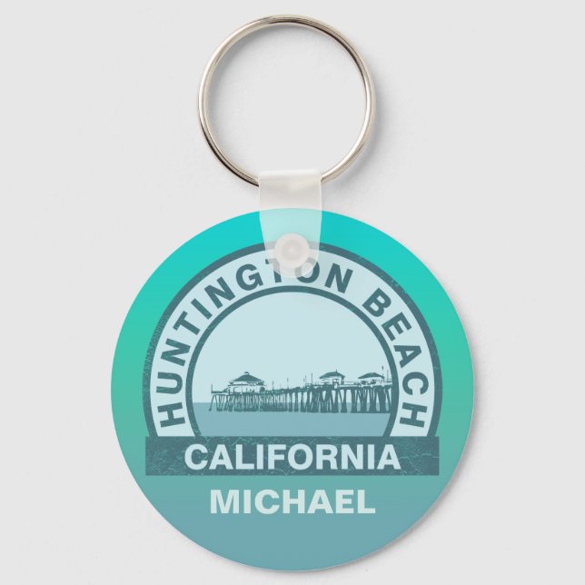 Huntington Beach Pier Keychain (Front)