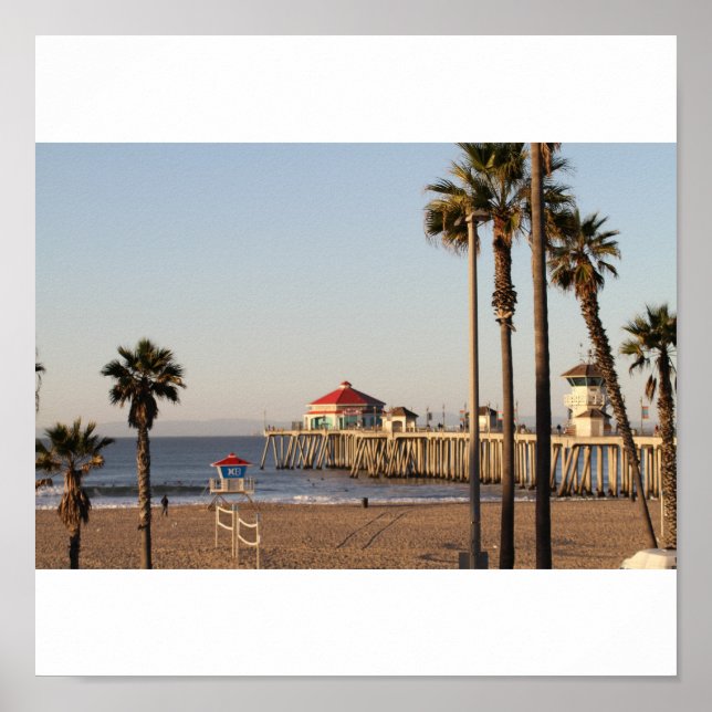 Huntington Beach Pier Poster (Front)