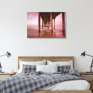 Huntington Beach Pier Sunset (Canvas) Canvas Print
