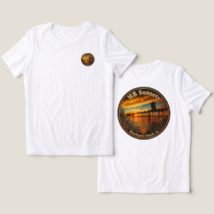 Huntington Beach Pier Sunset -  John Minar  Tri-Blend Shirt