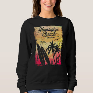 Huntington Beach Surf City California Vintage Dist Sweatshirt