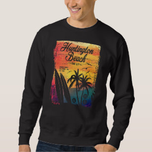 Huntington Beach Surf City California Vintage Dist Sweatshirt