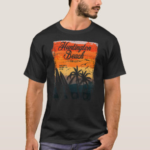 Huntington Beach Surf City California Vintage Dist T-Shirt