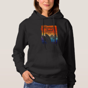 Huntington Beach Surf City California Vintage Surf Hoodie