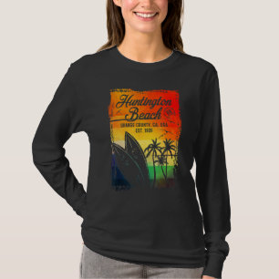 Huntington Beach Surf City California Vintage Surf T-Shirt