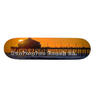 Huntington Beach Surf City Skating!. - Customized Skateboard