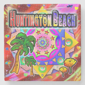 Huntington Beach Tropical Friends Coaster