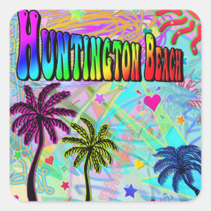 Huntington Beach Vivid Romance Sticker