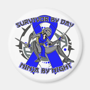 Huntington Disease Survivor By Day Ninja By Night Magnet