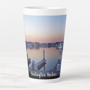 Huntington Harbour Sunset Latte Mug
