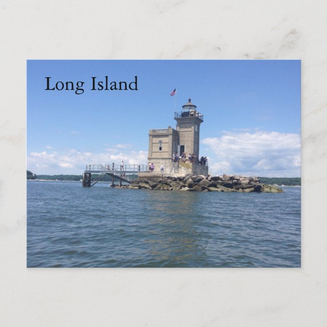 Huntington Lighthouse Postcard (Front)