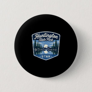 Huntington state park utah nature outdoors camping 2 inch round button