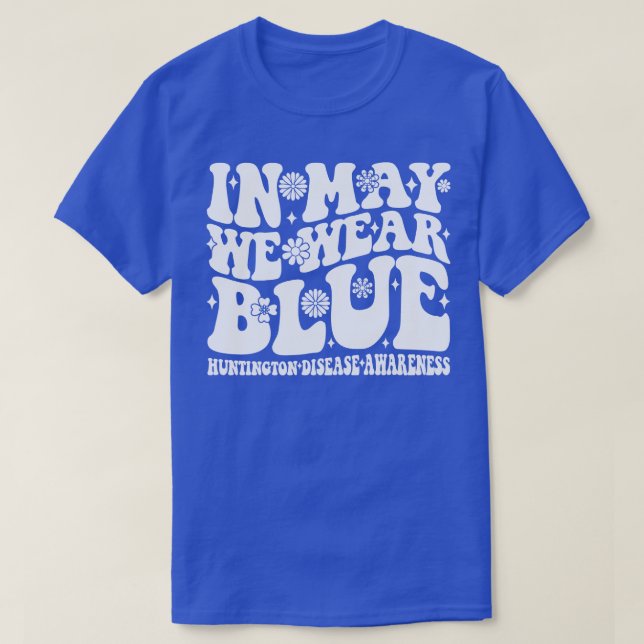 Huntingtons Disease Awareness Groovy T-Shirt (Design Front)