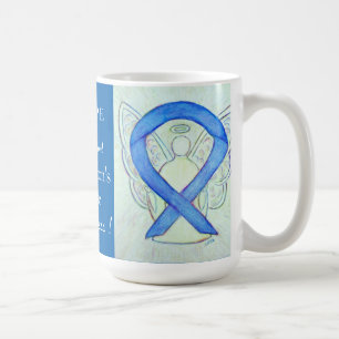 Huntington's Disease Awareness Ribbon Angel Mug