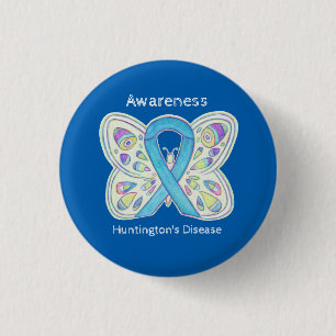 Huntington's Disease Butterfly Awareness Pin