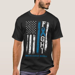 Huntington's Disease Warrior US Flag T-Shirt