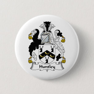 Huntley Family Crest 2 Inch Round Button