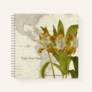 Huntleya Meleagris Orchid Notebook