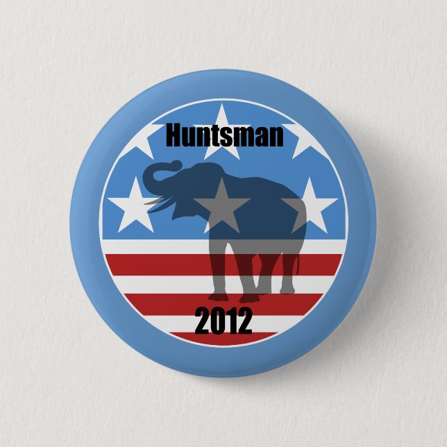 Huntsman 2012 2 inch round button (Front)