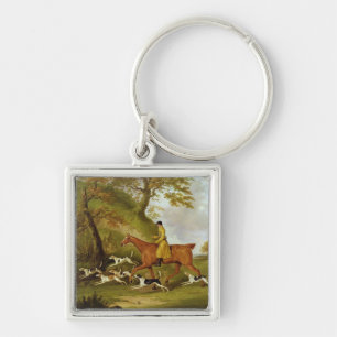 Huntsman and Hounds, 1809 (oil on canvas) Keychain