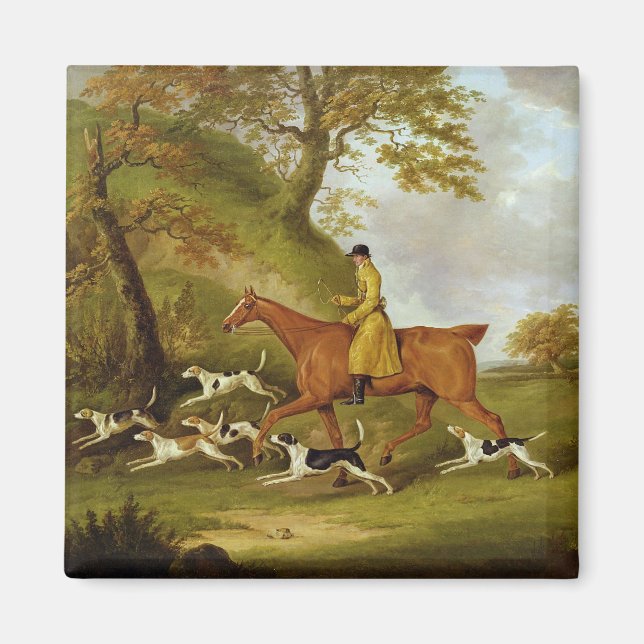 Huntsman and Hounds, 1809 (oil on canvas) Magnet (Front)
