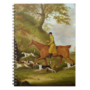 Huntsman and Hounds, 1809 (oil on canvas) Notebook