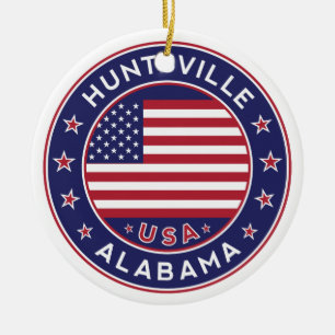 Huntsville, Alabama Ceramic Ornament