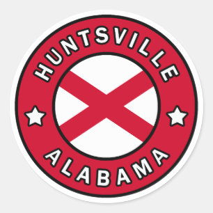 Huntsville Alabama Classic Round Sticker