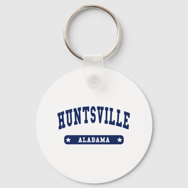 Huntsville Alabama College Style tee shirts Keychain (Front)