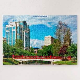 Huntsville Alabama Happy Birthday Son Jigsaw Puzzl Jigsaw Puzzle