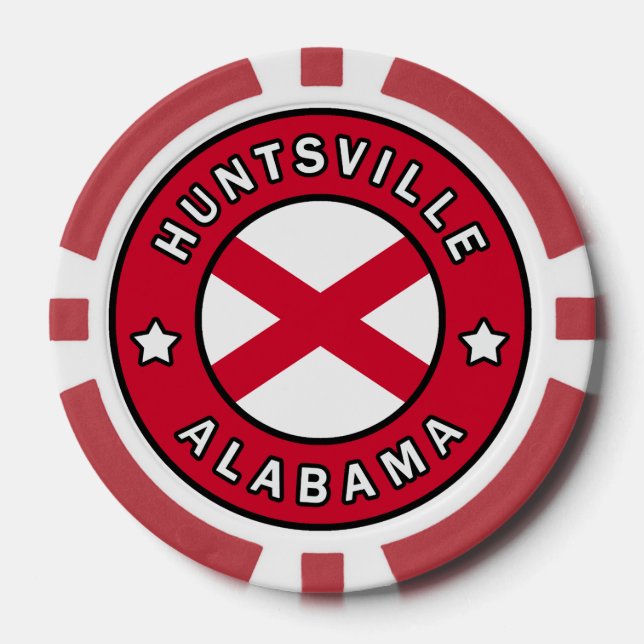 Huntsville Alabama Poker Chips (Front)