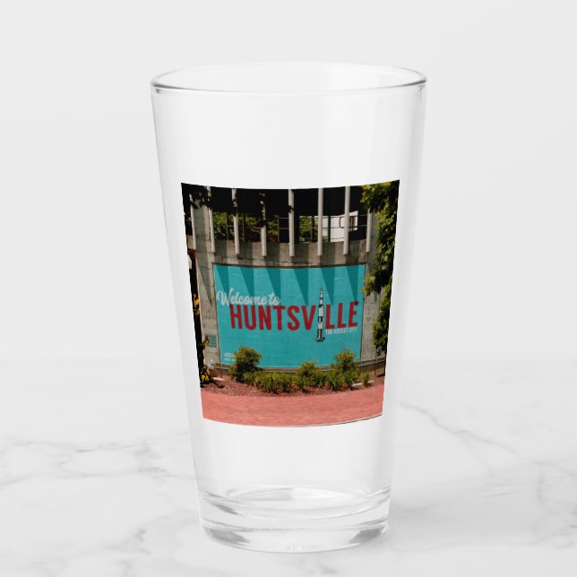 Huntsville Alabama Rocket City Glass (Front)