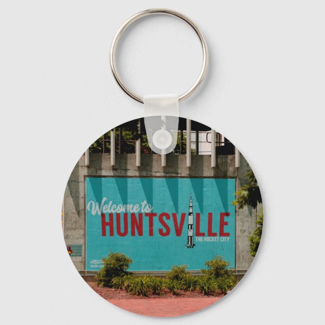 Huntsville Alabama Rocket City Keychain (Front)
