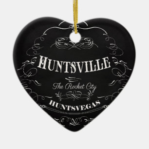 Huntsville Alabama - The Rocket City Ceramic Ornament