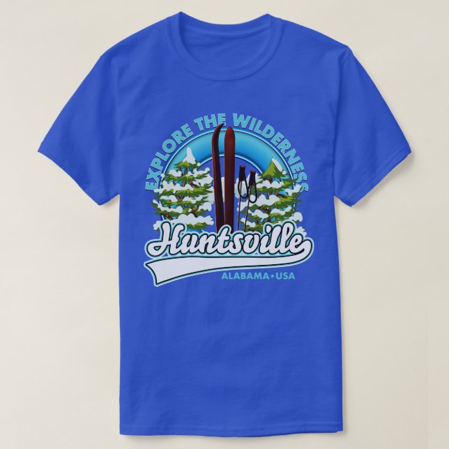 Huntsville Alabama USA Ski T-Shirt (Design Front)