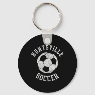 Huntsville Soccer Retro Distressed 90's Vintage Keychain