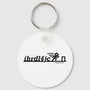 Hurdle For Jesus Keychain