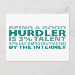 Hurdler 3% Talent Postcard