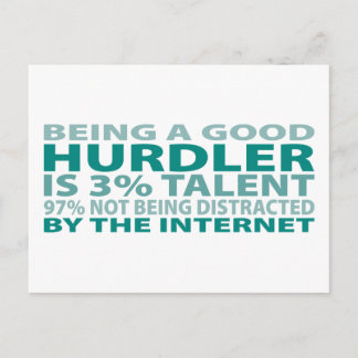 Hurdler 3% Talent Postcard