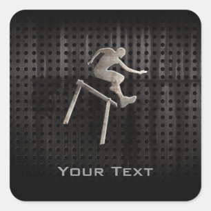 Hurdler; Cool Square Sticker
