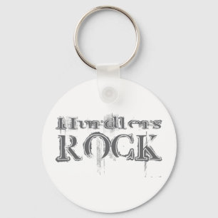 Hurdlers Rock Keychain