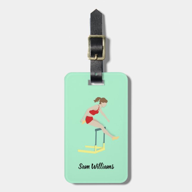 Hurdles Luggage Tag (Front Vertical)