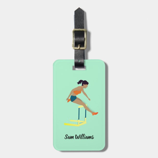 Hurdles Luggage Tag (Front Vertical)
