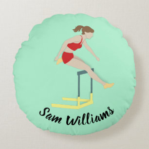 Hurdles Round Pillow