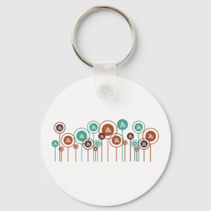 Hurdling Daisies Keychain