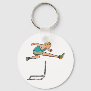 Hurdling Hurdles Keychain