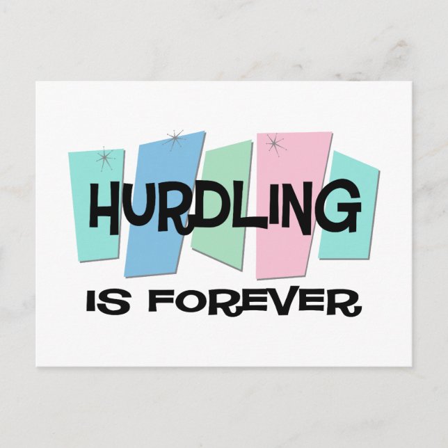 Hurdling Is Forever Postcard (Front)