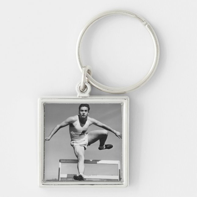 Hurdling Keychain (Front)