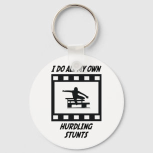 Hurdling Stunts Keychain